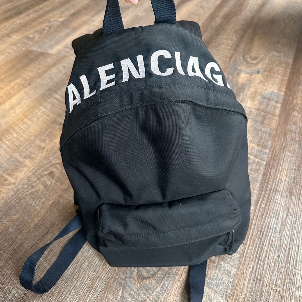 Balenciaga Black Backpack Minimalist Streetwear